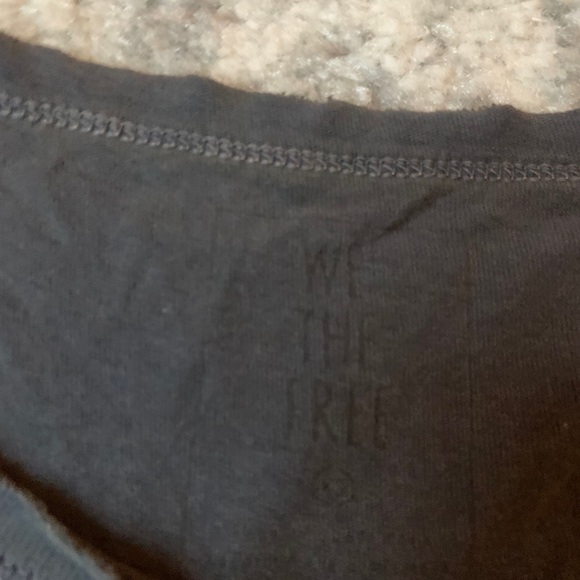 Free People gray flowy tee - Picture 2 of 2